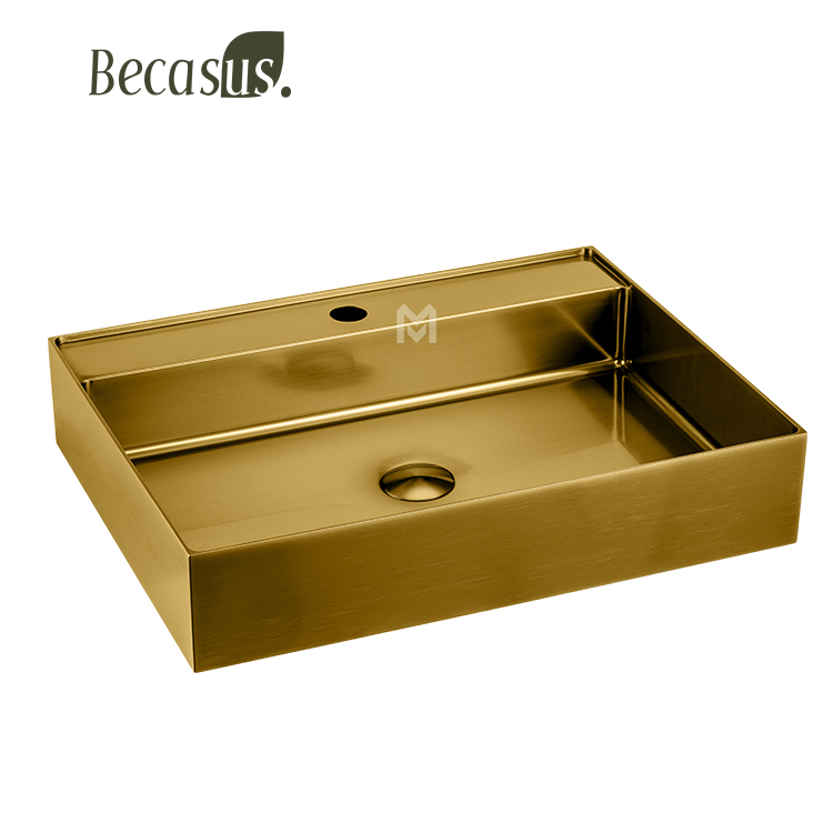 Reinforced Vanity Sink with Accessory Tray and Overflow Drain System