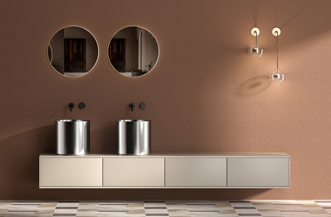 Stainless Steel Semi-pedestal Wash Basin