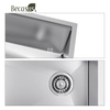 Workstation Undermount Stainless Steel Single Bowl Kitchen Sink Undermount installation with Accessories BECASUS