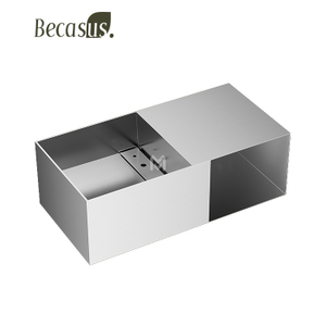 Manufacturer Basin With Drainer Minimalist Sink Modern Design Solid Surface Basin Easy Clean Bathroom Basin Wall hung