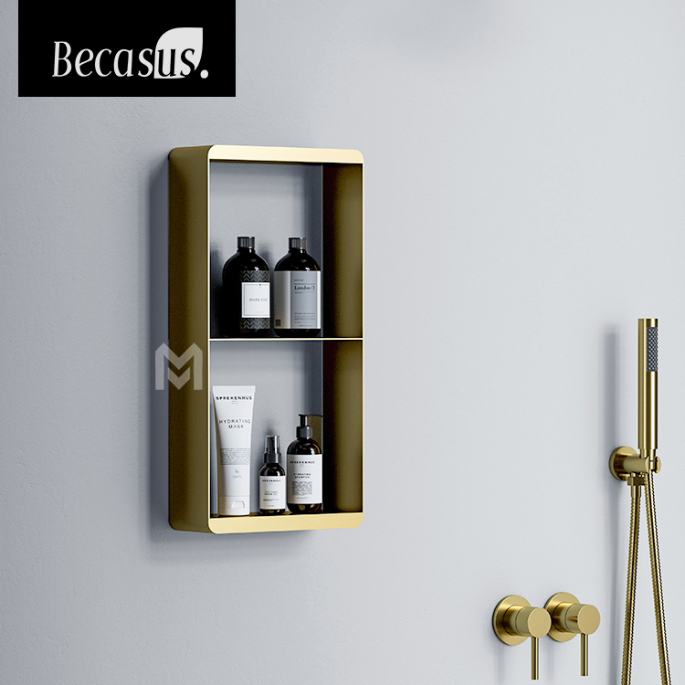 Becasus Stainless Steel Shower Niche Hanging Storage Shelf Niche for Bathroom Storage