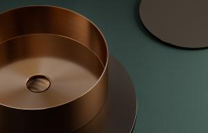 sus 304 stainless steel round basin sink recycled content LEED certification manufacturer Becasus.jpg