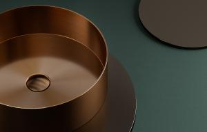 sus 304 stainless steel round basin sink recycled content LEED certification manufacturer Becasus.jpg