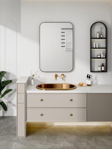 modern luxury hotel design undermount oval bathroom sink whole home stainless steel continuity Becasus.jpg